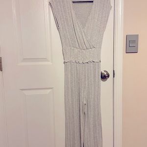 Striped Jumpsuit (gray and white)